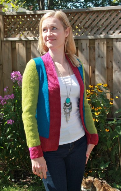 Erika colour block cardigan