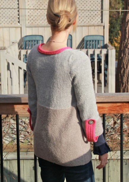 Annika cardigan back view