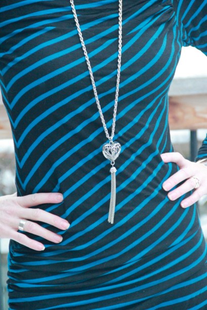 Burda asymmetrical striped tunic