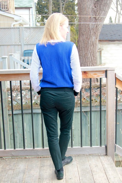 Peter Pilotto for Target Cardigan and Mossimo Pants - back view