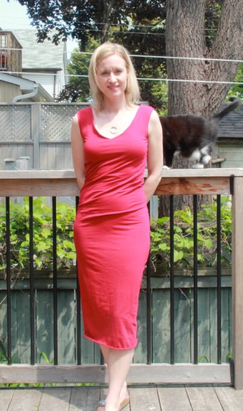 Burda Cap Sleeve V-Neck Dress 06/2014 #102