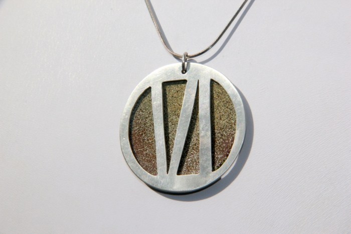 Silver & enamel medallion