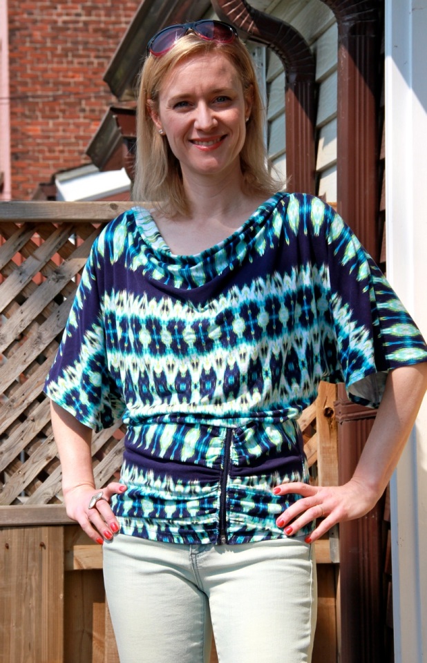 McCall's 6752 baggy top with cowl neck 