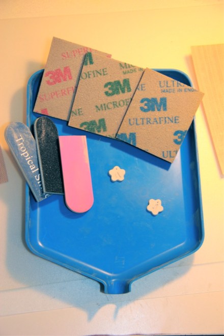 Metal clay sanding tools