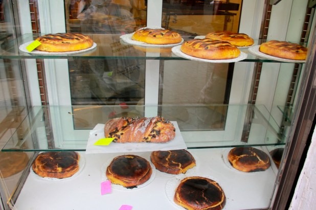 The window at the Forno del Ghetto on Via del Portico D'Ottavia. Don't let their appearance fool you.