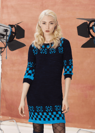 Dress by Anna Sui, from Vogue Knitting Holiday 2013