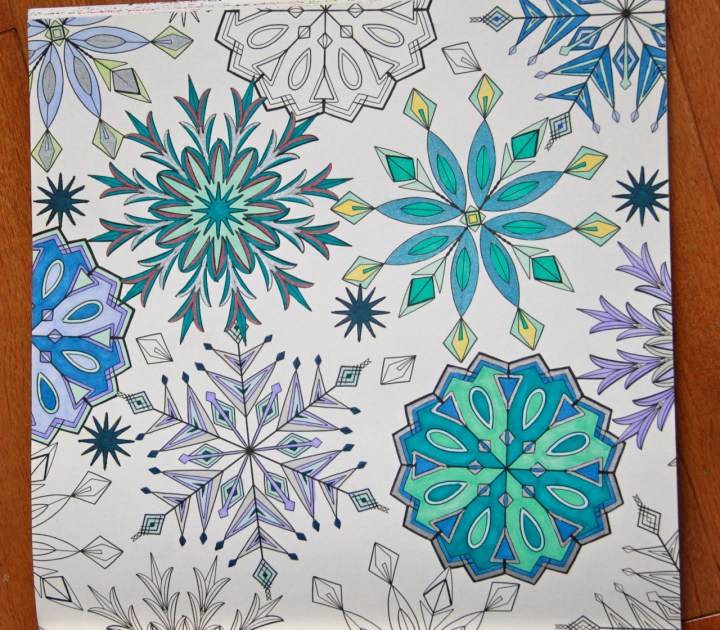 Snowflakes from Colours of Anna Karenina: A Colouring Book Love Story
