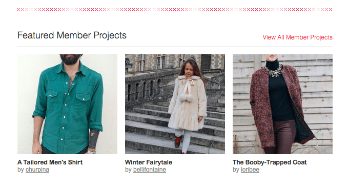BurdaStyle featured member projects, week of Jan 6 2016