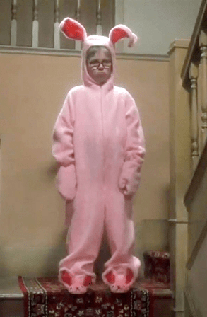 Ralphie's bunny suit