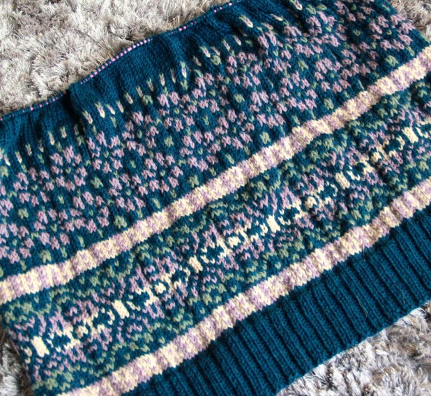 Velvet Morning Cardigan in progress