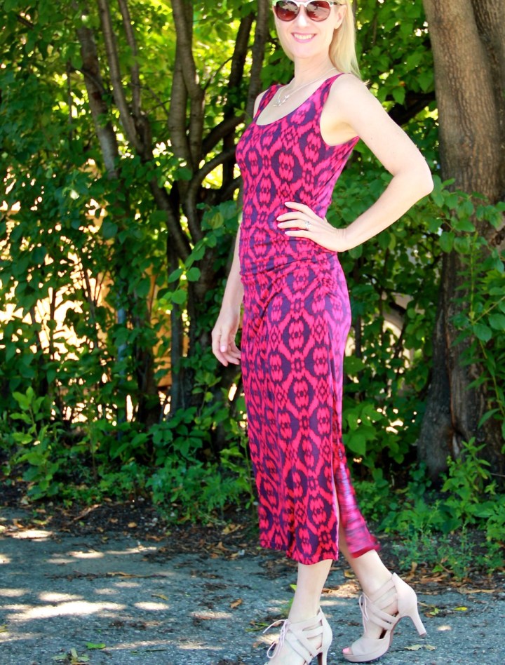 BurdaRuchedSheathDress2