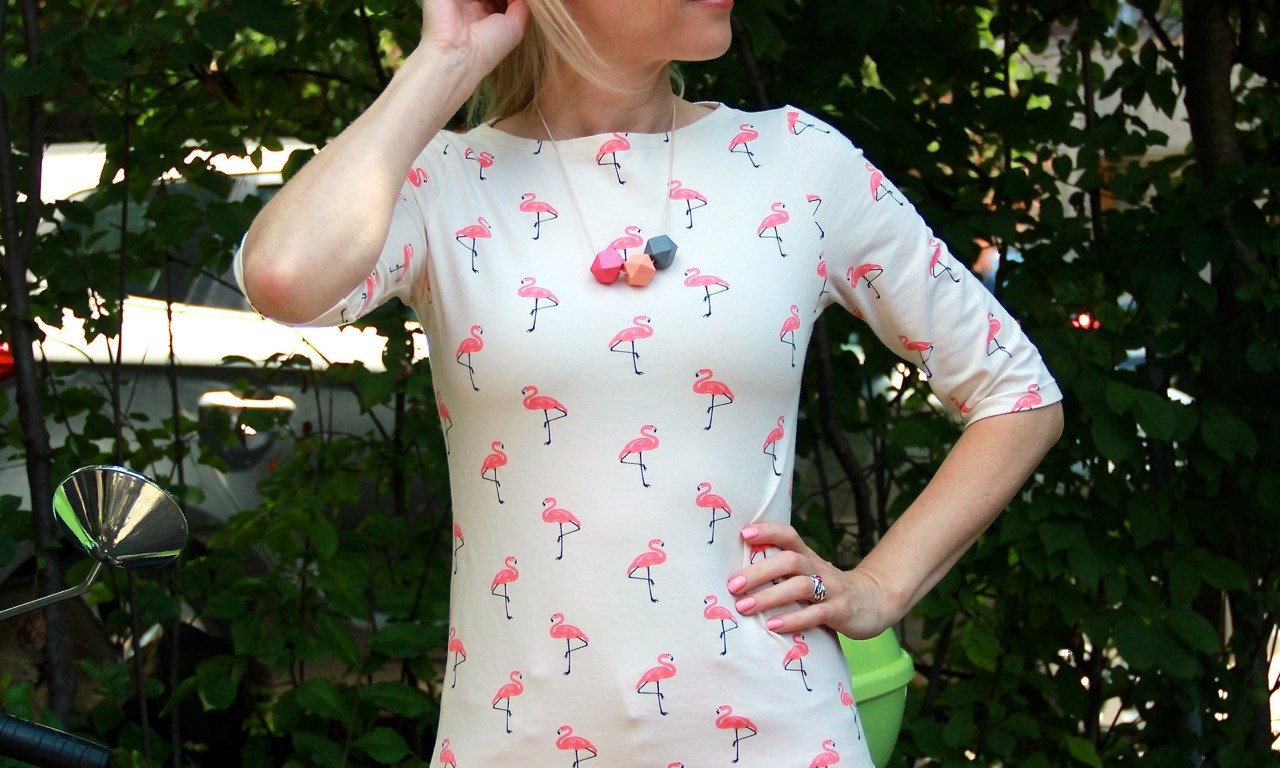 Wardrobe By Me Wardrobe Builder T-shirt with flamingos