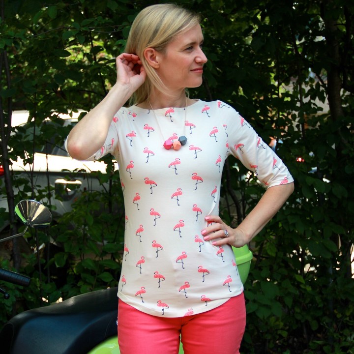 Wardrobe By Me Wardrobe Builder T-shirt with flamingos