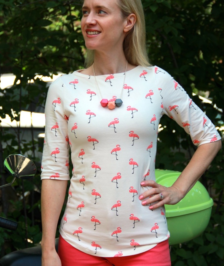 Frivolous At Last - Wardrobe By Me Wardrobe Builder T-shirt with flamingos