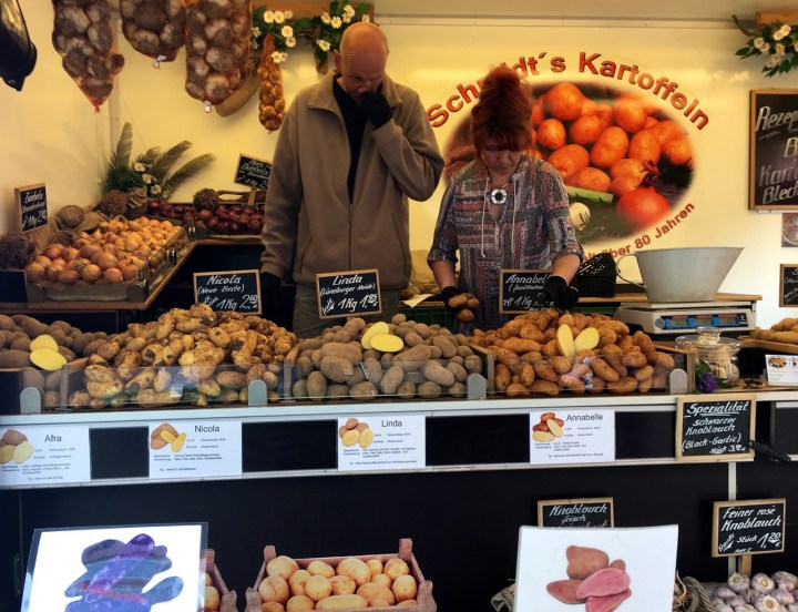 Potato stand in Turkish Market, Berlin