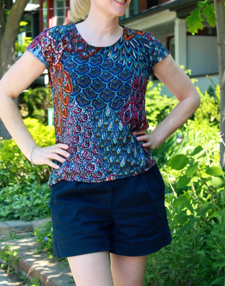 Frivolous At Last - Megan Nielsen Flint Shorts and Grainline Studio Scout Tee