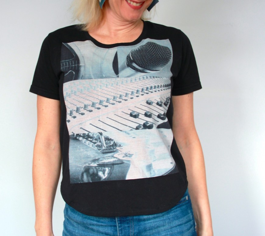 Frivolous at Last - T-shirt refashion using Elbe Textile's free Carine T-shirt pattern
