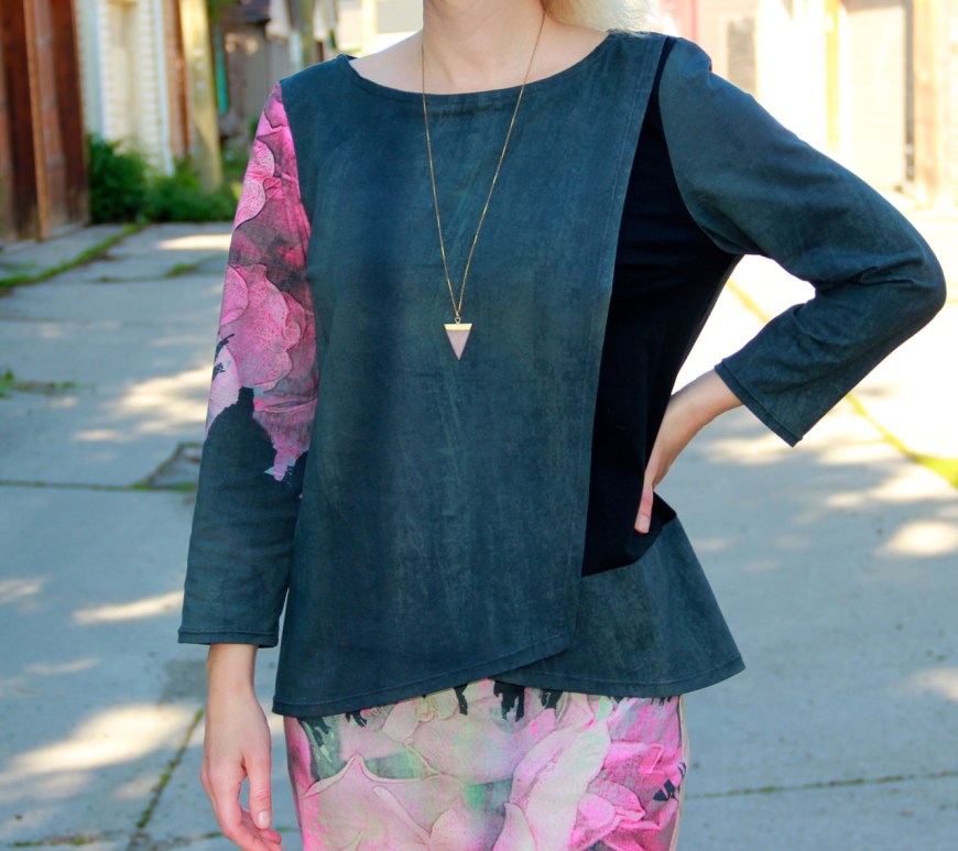 Frivolous at Last - Burda Wrap Blouse and Love Notions Sybil Illusion Skirt