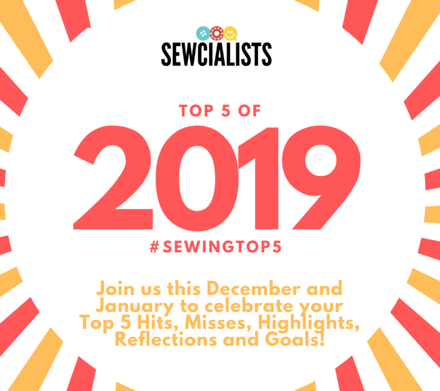 Sewcialists Top 5 of 2019 #sewingtop5