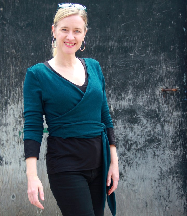 Frivolous at Last - Seamwork Elmira wrap top