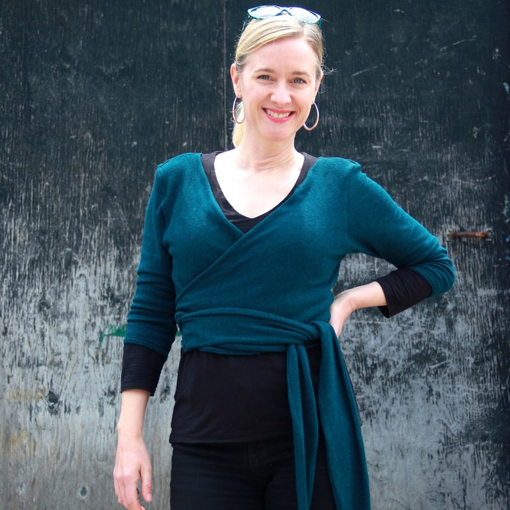 Frivolous at Last - Seamwork Elmira wrap top